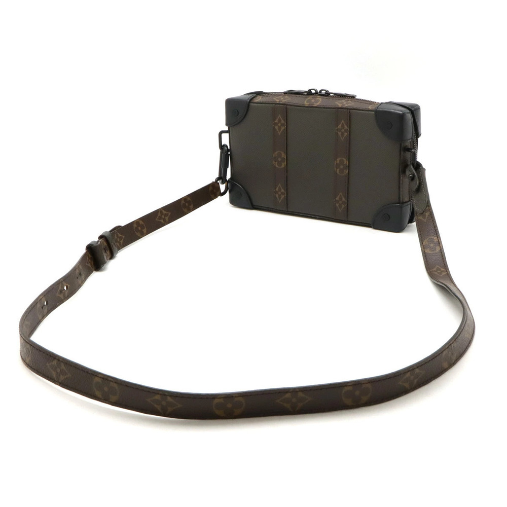 Louis Vuitton Wallet Clutch Monogram Trunk Bag Soft Taiga Crossbody Brown